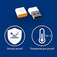 Philips USB 2.0 128GB Pico Edition Sunrise Orange USB flash drive USB Type-A Zilver - thumbnail