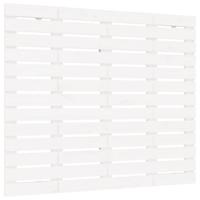 Hoofdbord wandmontage 106x3x91,5 cm massief grenenhout wit - thumbnail