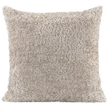 Sierkussen Janna - lichtgrijs - 45x45 cm