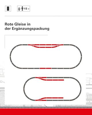 H0 Märklin C-rails (met ballastbed) 24802 Uitbreidingsset Digitaal D2