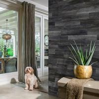 WallArt planken hout-look schuurhout eiken asgrijs - thumbnail
