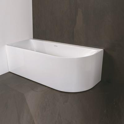 Half Vrijstaand Ligbad Luca Sanitair Primo Acryl 165x75x60 cm Links Glans Wit Luca Sanitair Half Vrijstaand Ligbad Luca Sanitair Primo Acryl 165x75x60 cm Links Glans Wit Luca Sanitair