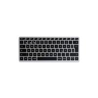 Satechi Slim X1 Mini Toetsenbord Bluetooth QWERTZ, Duits Antraciet Multimediatoetsen, Verlicht - thumbnail