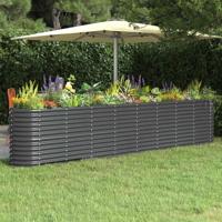Plantenbak 332x40x68 cm gegalvaniseerd staal antracietkleurig - thumbnail