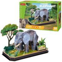 Cubic Fun 3D Puzzel Olifant 42 Stukjes - thumbnail