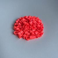 Minimarker onbedrukt fluor rood 100 stuk - thumbnail