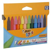 BIC kids plastidecor triangle kleurkrijt, 12st. - thumbnail