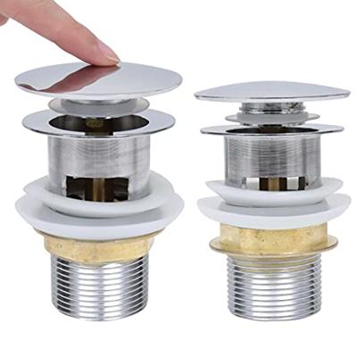Afvoer pop-up zonder overloop 6,4x6,4x9,1 cm zilverkleurig - thumbnail