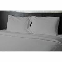 Beddengoedset HOME LINGE PASSION Flat sheet Grijs Eenpersoonsbed 180 x 290 cm - thumbnail