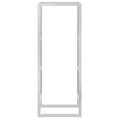 VidaXL Haardhoutrek 50x28x132 cm roestvrij staal