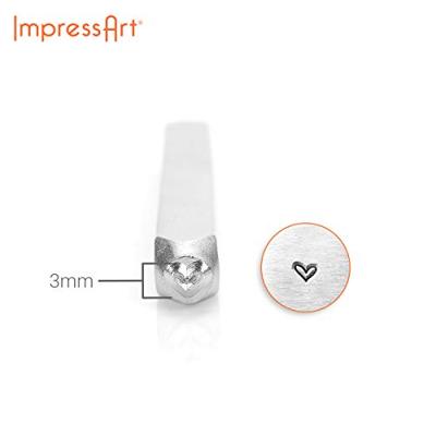 ImpressArt Embossing stempel, hart, l: 65 mm, afm 3 mm, 1 stuk