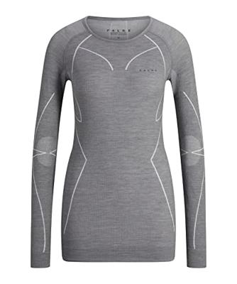 Falke Wool-Tech Longsleeve Thermoshirt Dames Grey-Heather XL