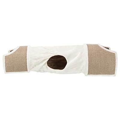 TRIXIE KRABTUNNEL LICHTGRIJS / BRUIN / TAUPE 110X30X38 CM