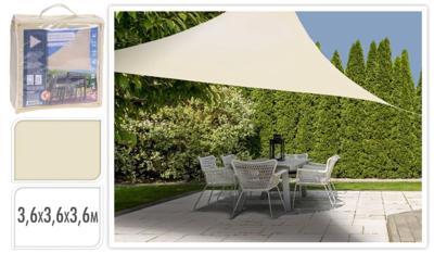 Schaduwdoek driehoek 360x360x360 - off white Schaduwdoek driehoek 360x360x360 - off white