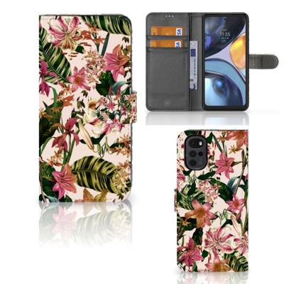 Motorola Moto G22 Hoesje Flowers Motorola Moto G22 Hoesje Flowers