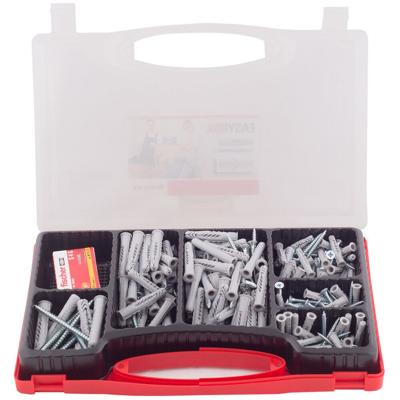 Fischer 533630 EASY Box - UX + Screw Plugassortiment 126 stuk(s)