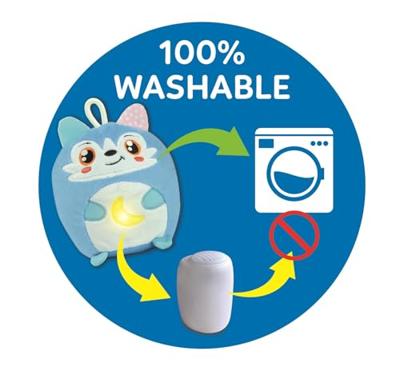 Clementoni baby twinkle winkle kleine wolf blauw knuffel nachtlamp