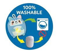 Clementoni baby twinkle winkle kleine wolf blauw knuffel nachtlamp - thumbnail