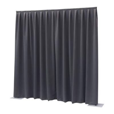 Wentex Pipe and drape Dimout gordijn 330x400cm geplooid donkergrijs Wentex Pipe and drape Dimout gordijn 330x400cm geplooid donkergrijs