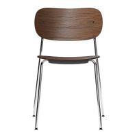 Audo Copenhagen Co Chair eetkamerstoel chroom dark stained oak - thumbnail