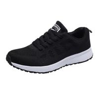Mesh ademend platte sneakers Running schoenen casual schoenen voor vrouwen grootte: 37 (zwart) - thumbnail