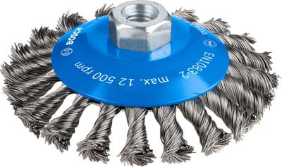 Bosch Accessories Kegelborstel, gevlochten draad, 115 mm, 0,5 mm, 12.500 omw/min, 14 2608622058 2608622058 1 stuk(s)