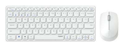 Rapoo 9600M Draadloze multimode Blade Combo Set, QWERTY US - Wit