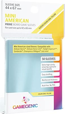 Gamegenic: Prime Board Game Sleeves - Yellow Gamegenic: Prime Board Game Sleeves - Yellow