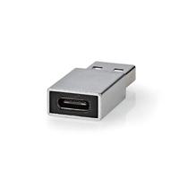Nedis CCTB60925AL Usb-a Adapter Usb 3.2 Gen 1 Usb-a Male Usb-c™ Female 5 Gbps Vernikkeld Zilver Cover Box - thumbnail