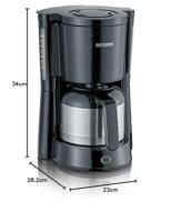 Severin KA 4835 Koffiezetapparaat Zwart Capaciteit koppen=8 - thumbnail