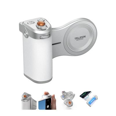 Telesin Master Grip wit met 3200mAh powerbank voor iPhone 17/16/15/14/13/12