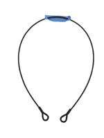 Eurolite Steel Rope 1000x4mm black + Thimbles safety kabel met veiligheidsogen - thumbnail