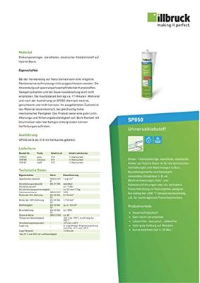 Illbruck SP050 Universele Lijmkit | Grijs | 310 ML - SP050378254 - thumbnail