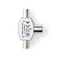 Nedis CSGB40950ME Coaxsplitter 2x Iec (coax) Male - Iec (coax) Female Metaal - thumbnail