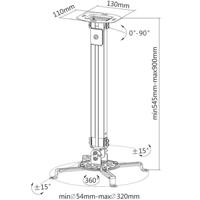 Techly ICA-PM 18M projector beugel Plafond Zilver - thumbnail