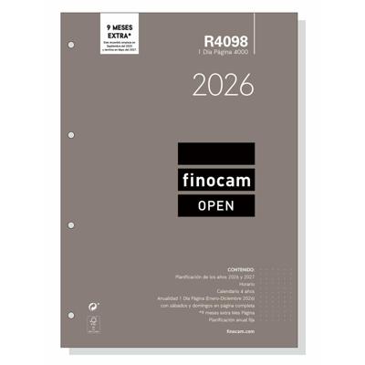 Boekhoudkundige verwerking van openbaarmakingen Finocam OPEN R4098 A4 2026 21 x 29,7 cm