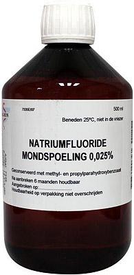 Fagron Natriumfluoride mondspoeling 0.025 500 Milliliter