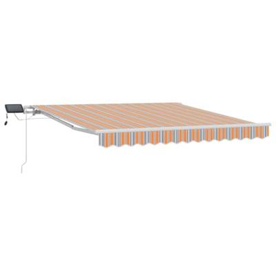 VidaXL Inklapbaar zonnescherm multikleur 300 x 250 cm stof en staal