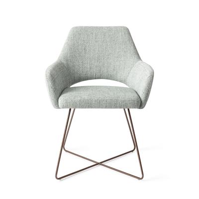 Jesper Home Yanai eetkamerstoel Soft Sage cross gold