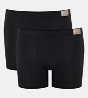 2-Pack heren boxershort - Natural Go - Biologisch katoenen heren onderbroeken - Platte naden voor minder irritatie - XL - Zwart - Onderbroek heren - thumbnail