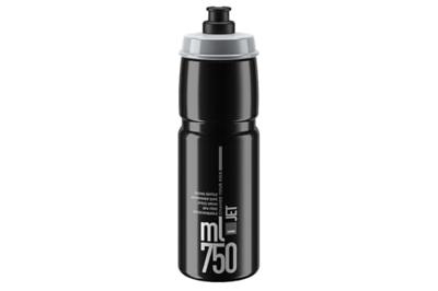 ELITE bidon "jet plus" bottle jet plus 750ml black/grey