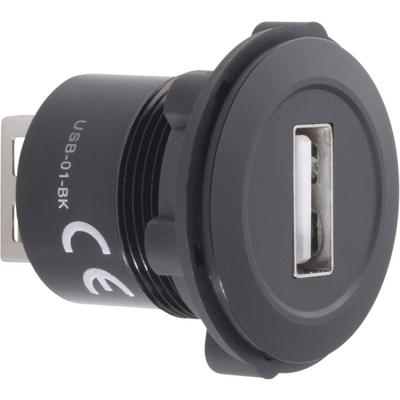 TRU COMPONENTS USB-01-BK USB-inbouwbus 2.0 Bus, inbouw USB-bus type A naar USB-bus type A Inhoud: 1 stuk(s)