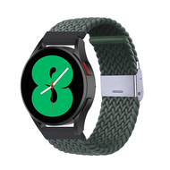 Braided nylon bandje - Donkergroen - Samsung Galaxy Watch 3 - 45mm Braided nylon bandje - Donkergroen - Samsung Galaxy Watch 3 - 45mm