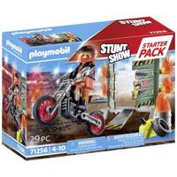 Playmobil® Stuntshow 71256 starterpack motor met vuurmuur - thumbnail