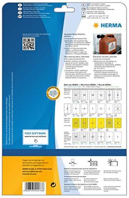 Etiket HERMA 4576 105x148mm folie wit 80 etiketten Etiket HERMA 4576 105x148mm folie wit 80 etiketten