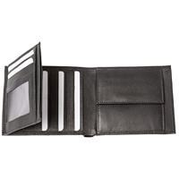 Alassio JU-42246 Portefeuille 10x12x2cm Leer Zwart - thumbnail