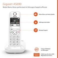 GIGASET Vaste telefoon AS690 Trio Wit - thumbnail