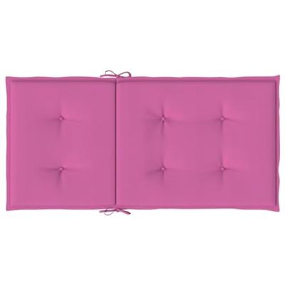 VidaXL Stoelkussens 6 st lage rug stof roze