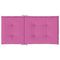 VidaXL Stoelkussens 6 st lage rug stof roze - thumbnail