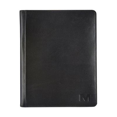 Schrijfmap Maverick All Black A5 inclusief schrijfblok leer zwart